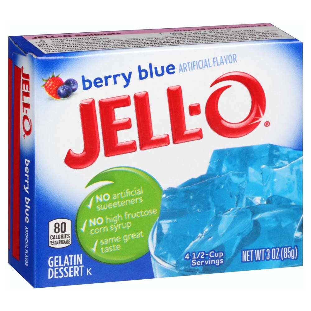 JellO Lime Gelatin Mix 3 Ounce Box (Pack of 6) Grocery