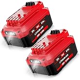 Surpowtec 2PACK 20V 8.0Ah Battery Replace for Craftsman V20 Lithium-ion Battery CMCB204 CMCB205 CMCB206, Compatible with Craftsman 20V Cordless Power Tools