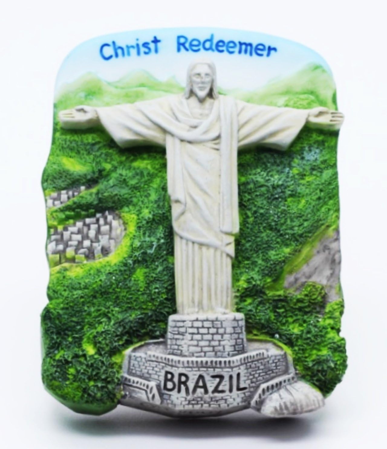 Christ The Redeemer Brazil Statue 3D Resin TOY Fridge Magnet Free Ship