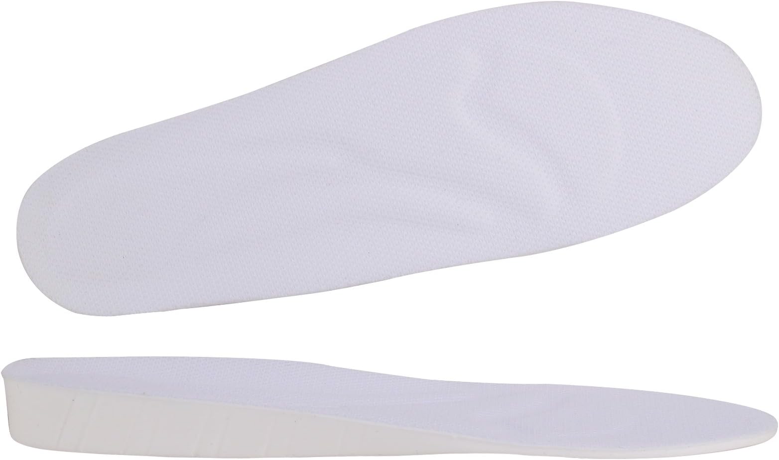 Y2C Women's Height Increase Elevator Shoes Insoles (approx 0.8 inches) White 5-8.5 and Random Gift