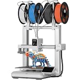 Anycubic Kobra X Multicolor 3D Printer, Easy Setup, Native 4-Color | Up 19 Color, 600mm/s Fast 3D Printing, AI Camera, Quiet 45dB, 260mm&sup3;, FDM for Kids Beginners Family Makers Professional