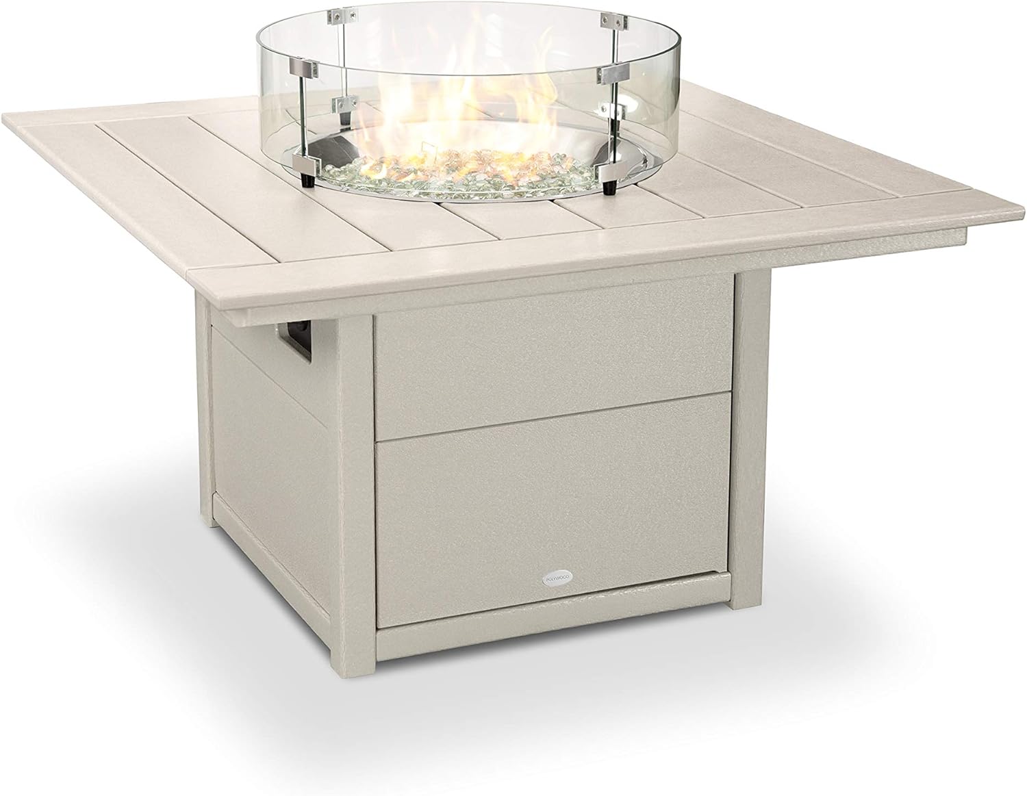 Amazon Com Polywood Square 42 Fire Pit Table Sand Garden