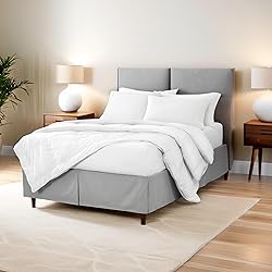 Bare Home Queen Bed Skirt - 15-Inch Tailored Drop