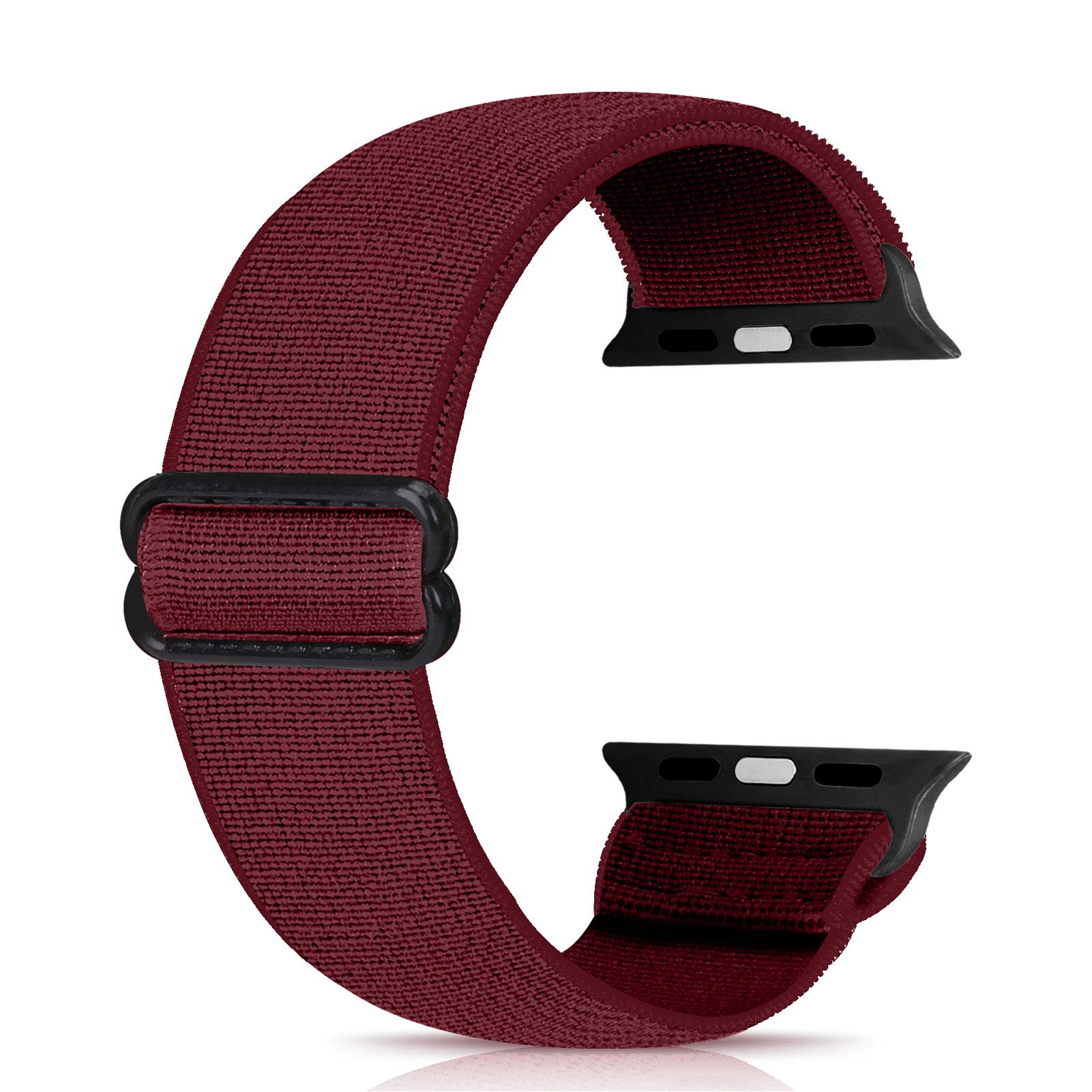 Ecogbd Elastic Replacement Strap Compatible with Apple Watch Strap 38mm 40mm 41mm 42mm 44mm 45mm 49mm, Soft Fabric Nylon Strap for iWatch Series 9,8,7,6,5,4,3,2,1,SE Women Men