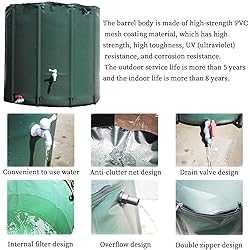 Water Butts With Stand And Tap, Portable Rain