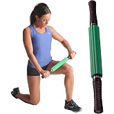 THERABAND Roller Massager, Muscle Massage Tool, Fascia Release, Back, 21" | Handheld muscle massage stick for deep tissue and trigger point self-massage