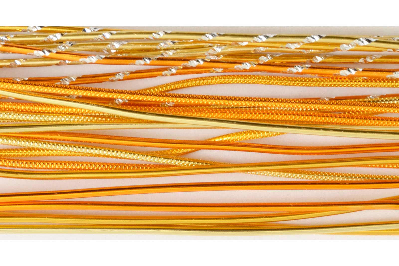 Vaessen Creative Aluminium Craft Wire Set of 27 Pcs of 15.7" (40 cm) x 0.08" (2 mm) Gold - Flexible Metallic Wire for Crafting, Flower Arranging, Jewellery Making and Modelling