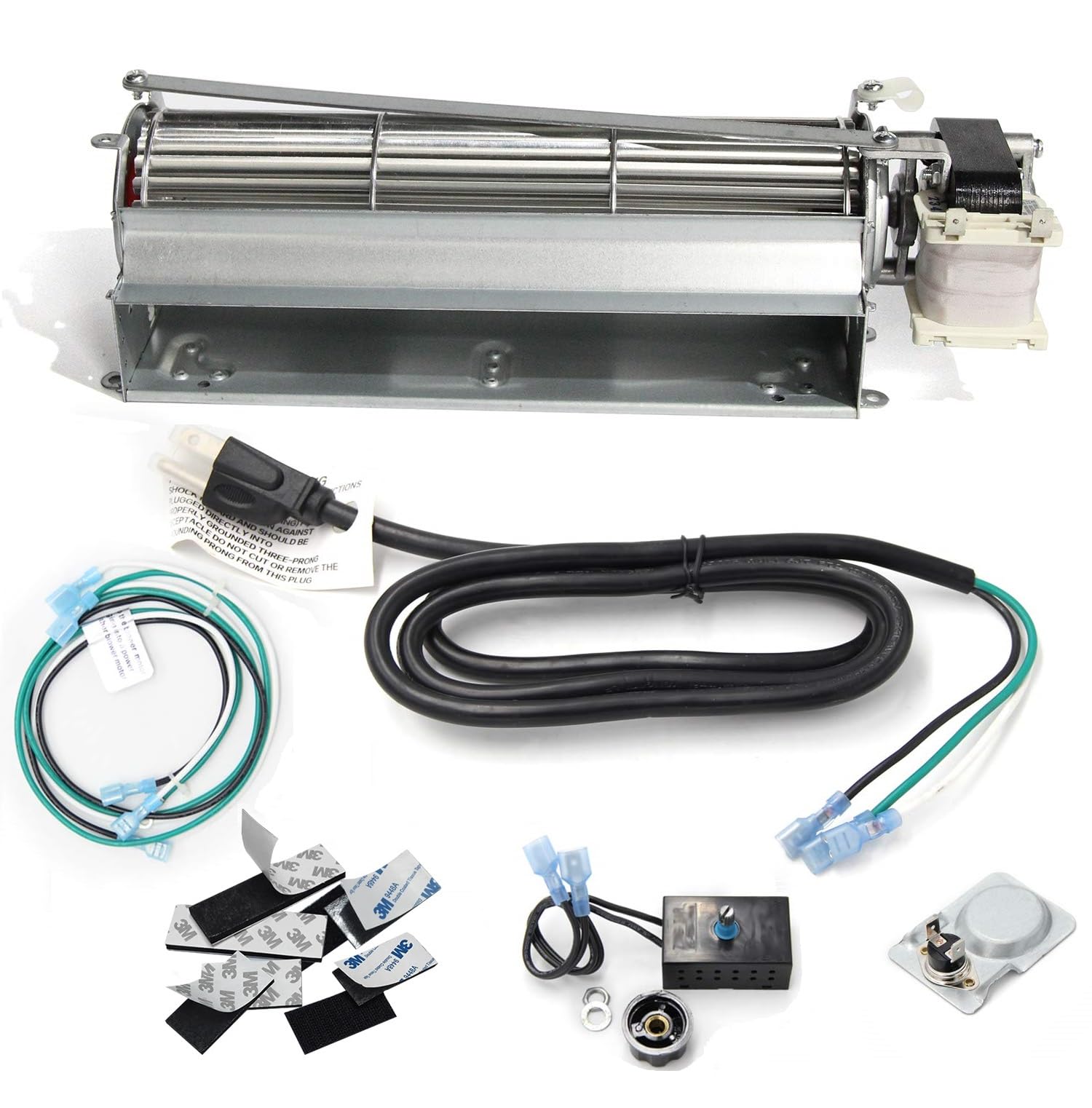 Photo 1 of Hongso GFK4 FK4 GFK4A GFK4B Replacement Fireplace Blower Fan KIT, Fireplace Inserts Heat Exchangers with Ball Bearings for em3030lh-85, Heatilator NDV4236I, Majestic, Vermont Castings, Monessen, CFM