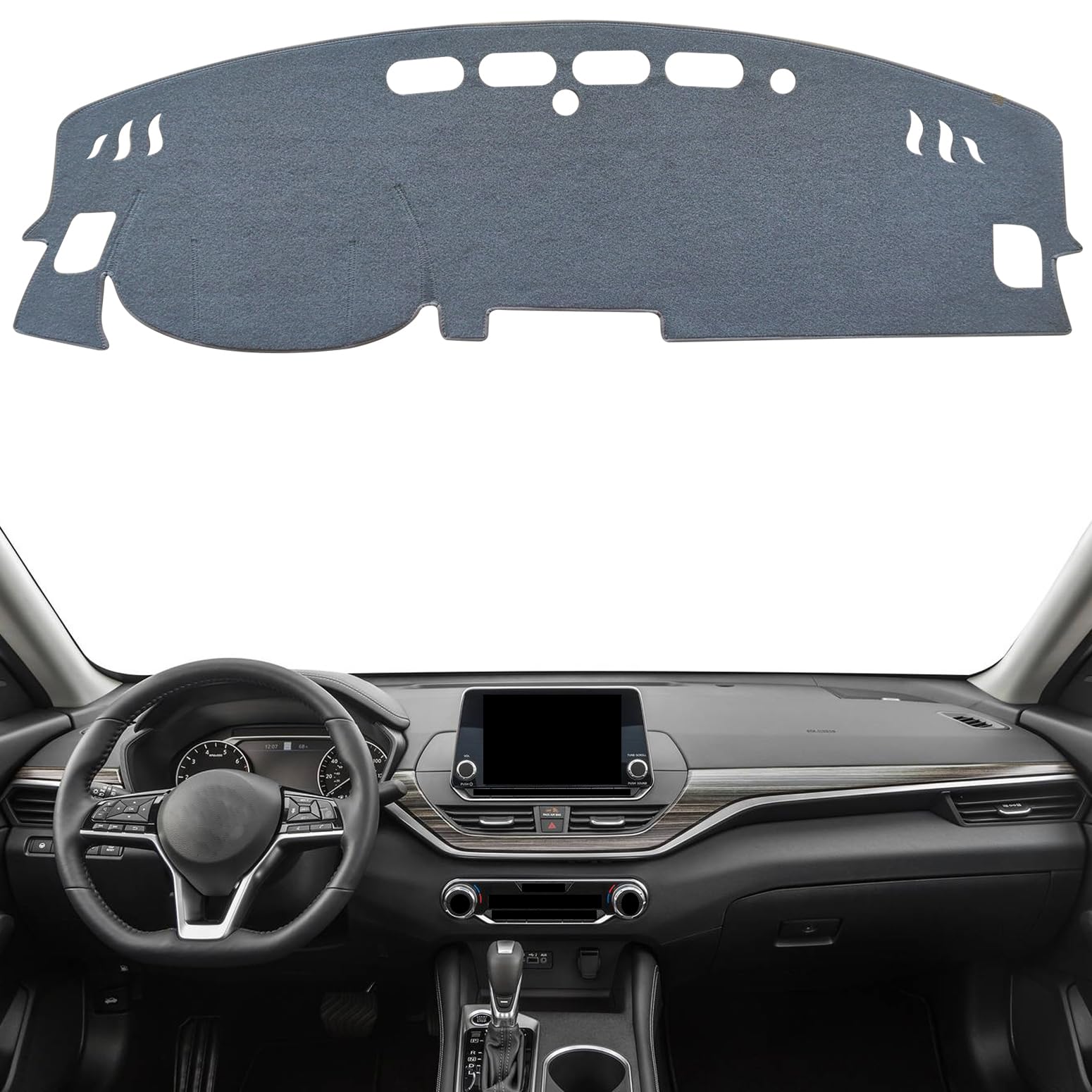 Photo 1 of KEYOOG Dashboard Cover Dash Mat Fit for Ni-ssan Altima 2024-2019 (L34 Body Code,Without HUD Models),Car Dash Board Mat Anti-Glare Carpet,Non-Slip Pad Sunshield Protector (Grey)