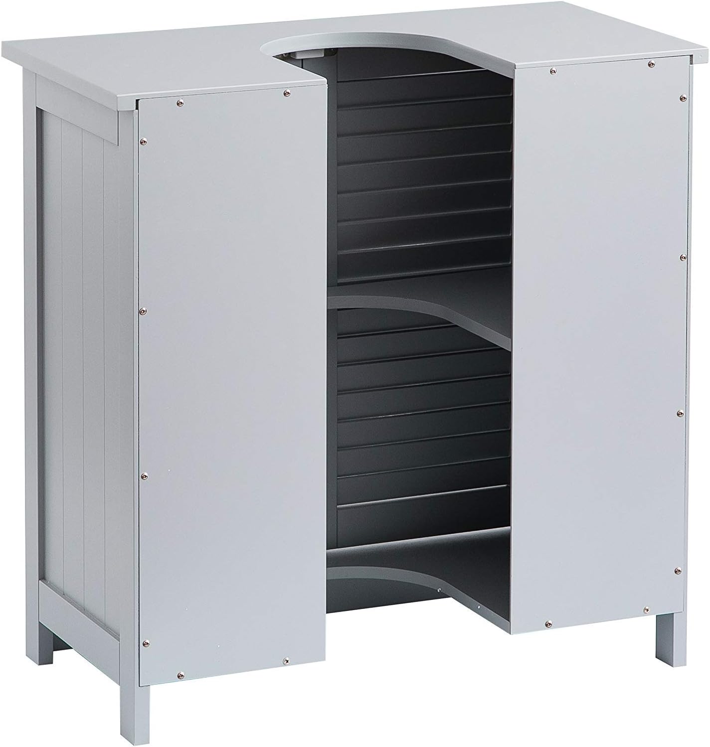 Aspect BR108GY OSLO BATHROOM STORAGE GREY (UNDER SINK Engineered Wood, 60x30x60cm