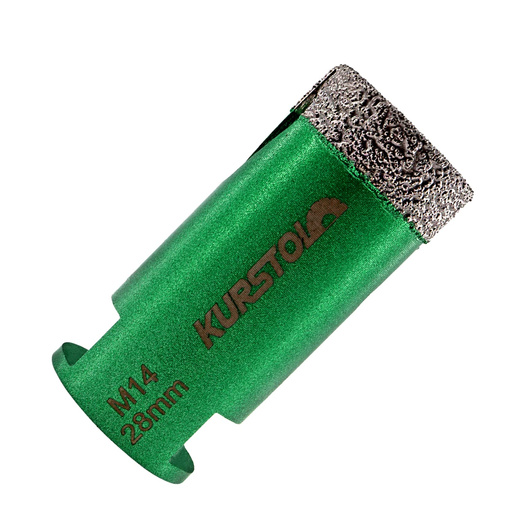 KURSTOL Diamond Core Drill Bits - 28mm with M14 thread Tile Hole Saws for Dry Drilling Porcelain Ceramic Tile Granite Marble Stone Vacuum Brazed Diamond Drill Bit