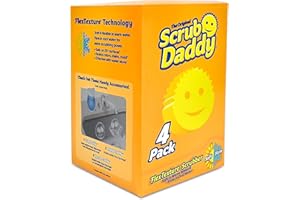 Scrub Daddy®, The Original Scrub Daddy - FlexTexture Sponge, Soft in Warm Water, Firm in Cold, Deep Cleaning, Dishwasher Safe