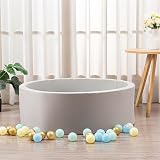simpa Soft Foam Round Ball Pit 200 Balls 90cm Grey view 6