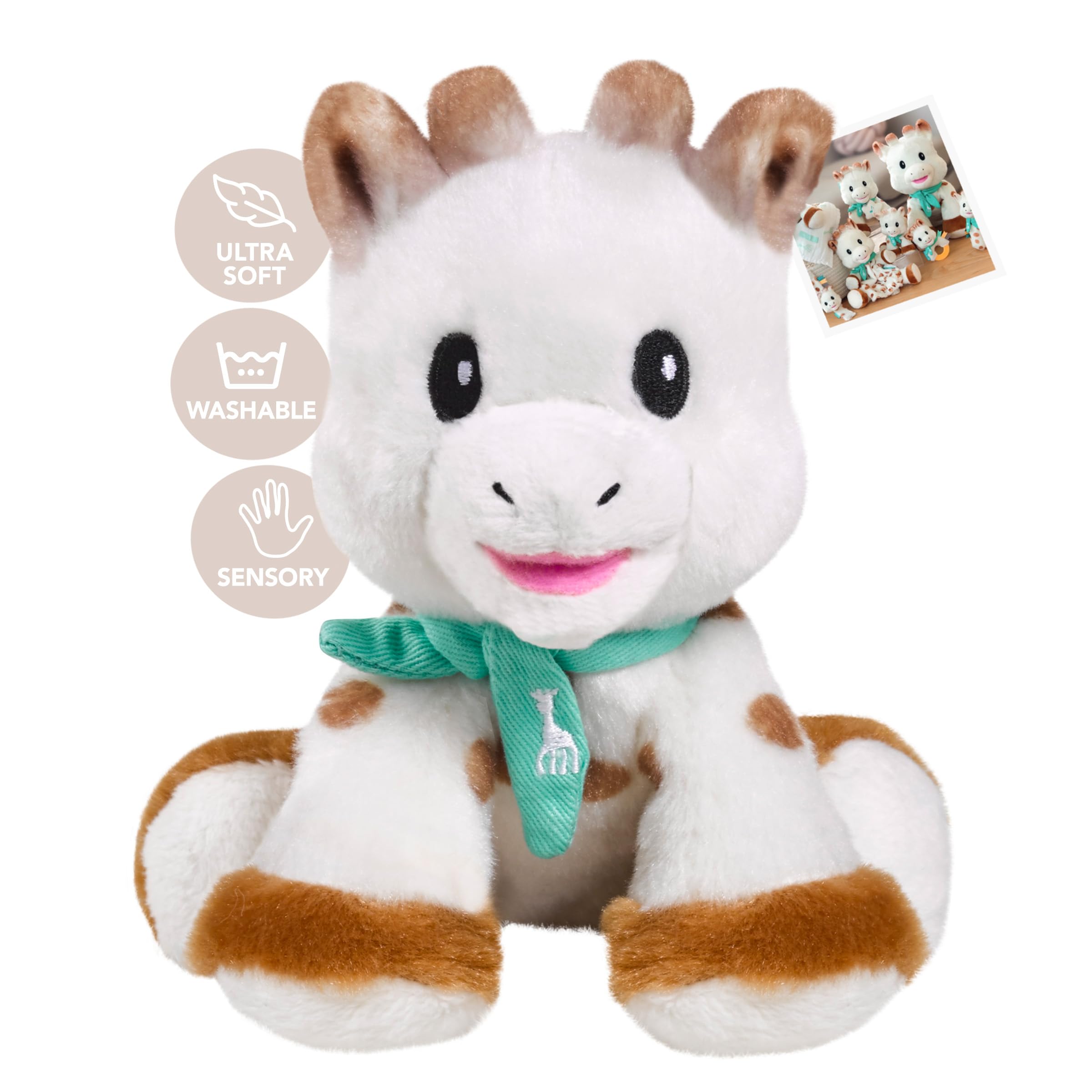 H+H Sophie la girafe 010335 Baby Soft Toy 14 cm