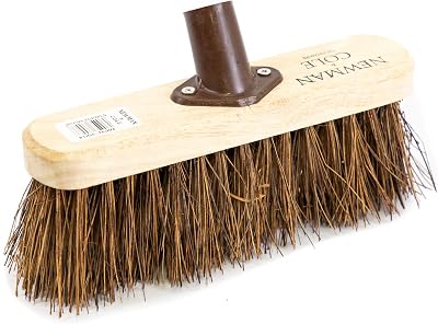 Newman and Cole 10 in Broom Head with Stiff Natural Bristles Replacement