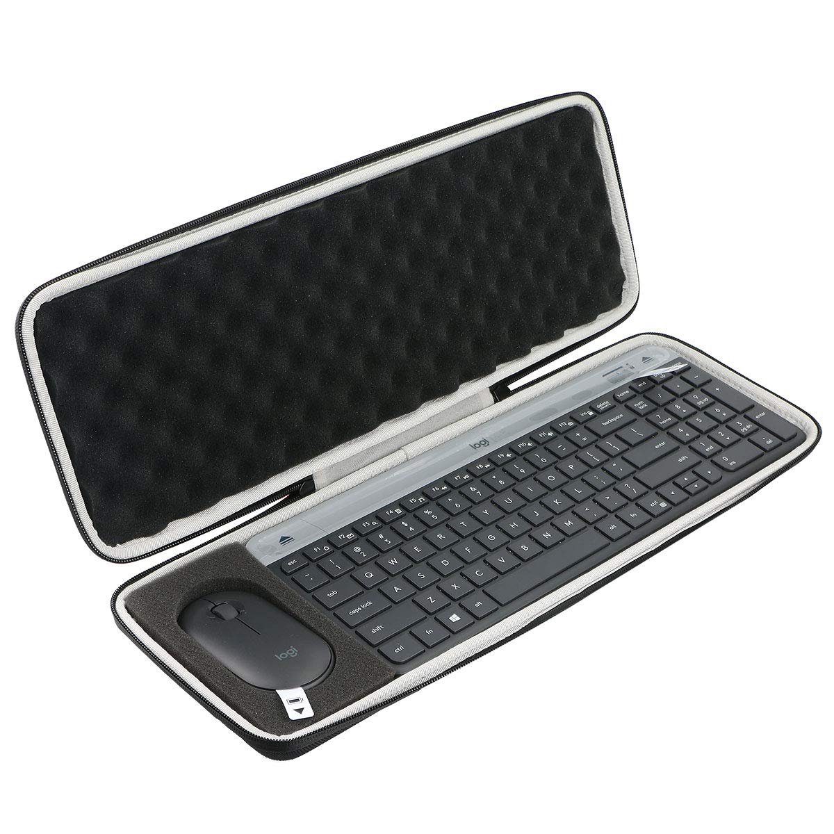 Khanka Hard Travel Case For Logitech MK470 Slim Wireless Keyboard and Mouse Combo. (Case only)