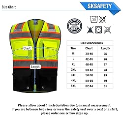 SKSAFETY 10 Pockets Professional level Safety
