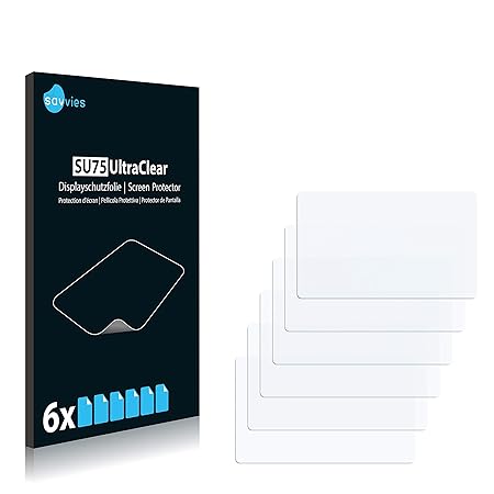 Savvies Schutzfolie für Clementoni Clempad 5.0 (3+) Plus 2015 [6er Pack] - klarer Displayschutz