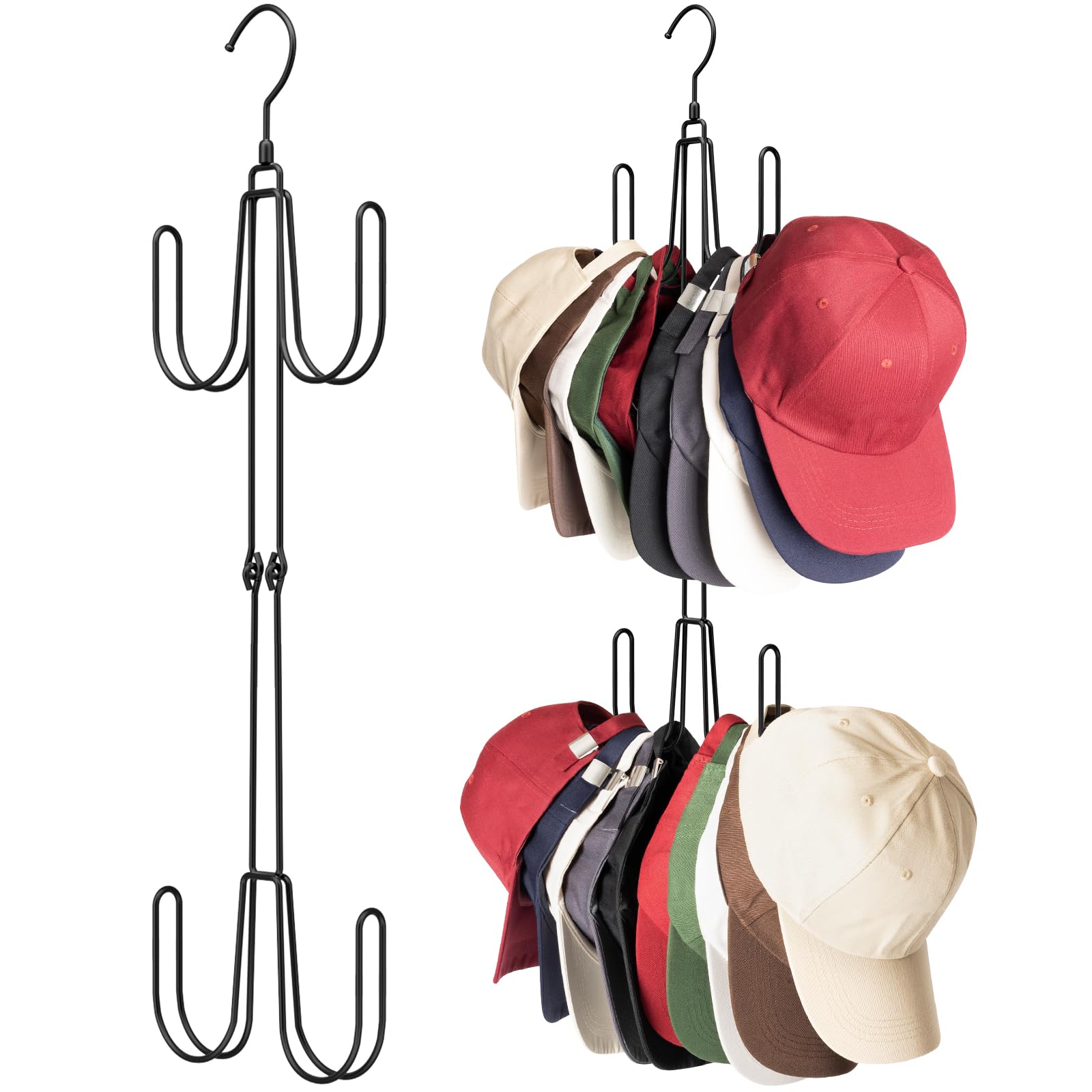 Photo 1 of NANATI Hat Hangers for Closet, Stainless Steel Hat Organizer, Hat Racks for Baseball Caps, Cap Organizer for Baseball Caps, 1 Pack