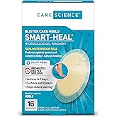Care Science Smart Heal Hydrocolloid Gel Bandages for Heels, 1.3 in x 2.1 in, 16 Count