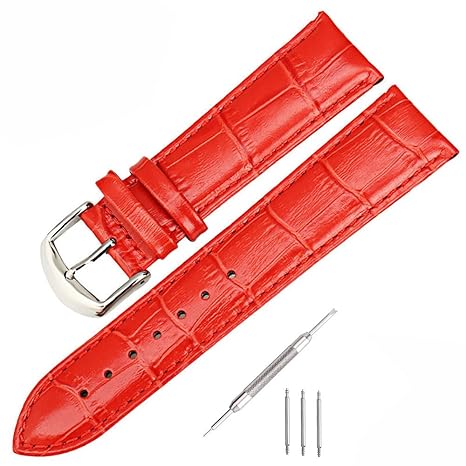 Uhrenarmband Echtem Leder Armband Ersatz Uhrenarmbänder für Herren und Damen, Fit für Traditionelle Uhren, Business Uhren und