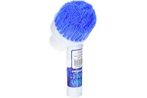 SWIMLINE HYDROTOOLS Pool Floor Wall Step Brush for Inground & Above Ground Pools | Telepole & Vacuum Hose Compatible Corner & Step Vac Brush for Tight Spaces & Debris Removal
