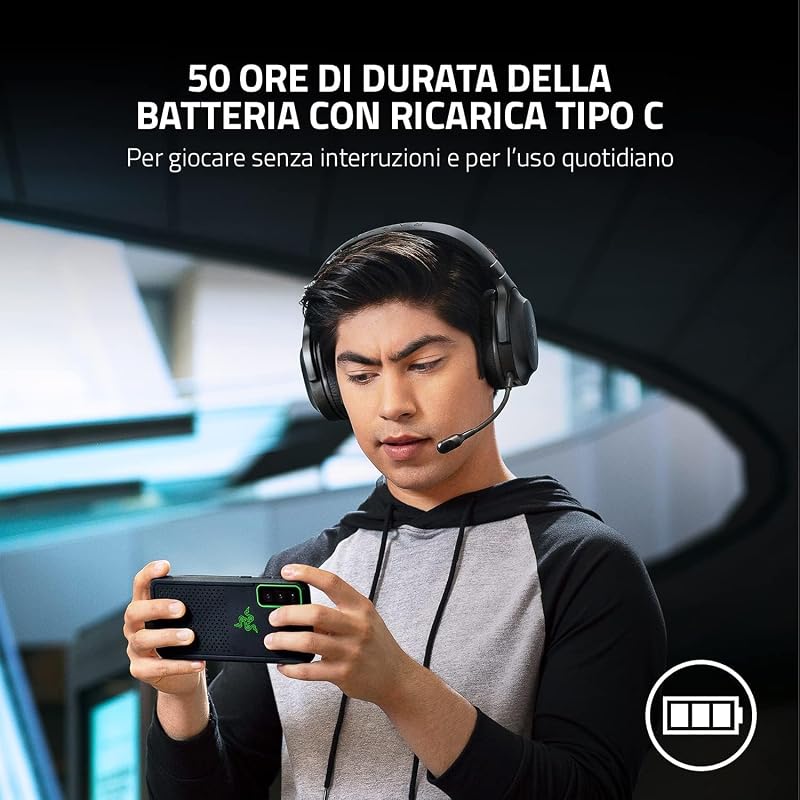 Barracuda X (2022) - Cuffia Wireless Multipiattaperma per Giochi e Dispositivi Mobili (SmartSwitch Dual Wireless, 250 g di Design Ergonomico, TriForce 40 mm, Microfono Cardioide) Nero