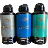 Bath &amp; Body Works The Men's Shop Body Spray - Pack of 3 (Graphite, Ocean, Freshwater)