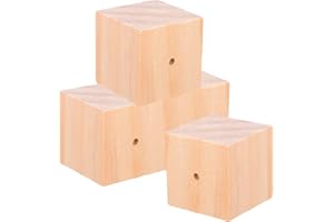 NESTINGHO Flower Nail Base Stand 1.45 Inch Wooden Baking Tool for Icing and Carving in Cake Decoration