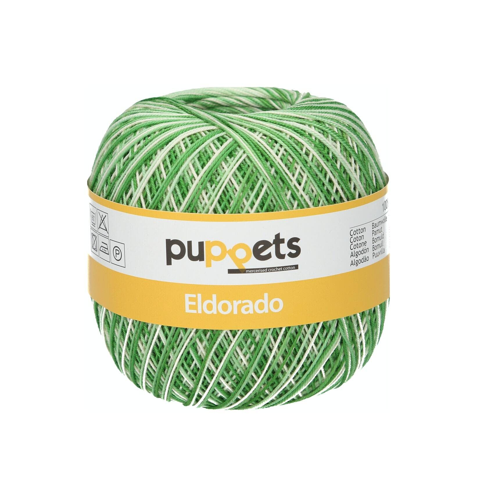 Puppets 4578012-00124 Crochet Yarn, 100% Cotton, 124, One Size