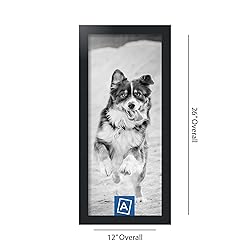 ArtToFrames 10x24 Inch Black Picture Frame, This