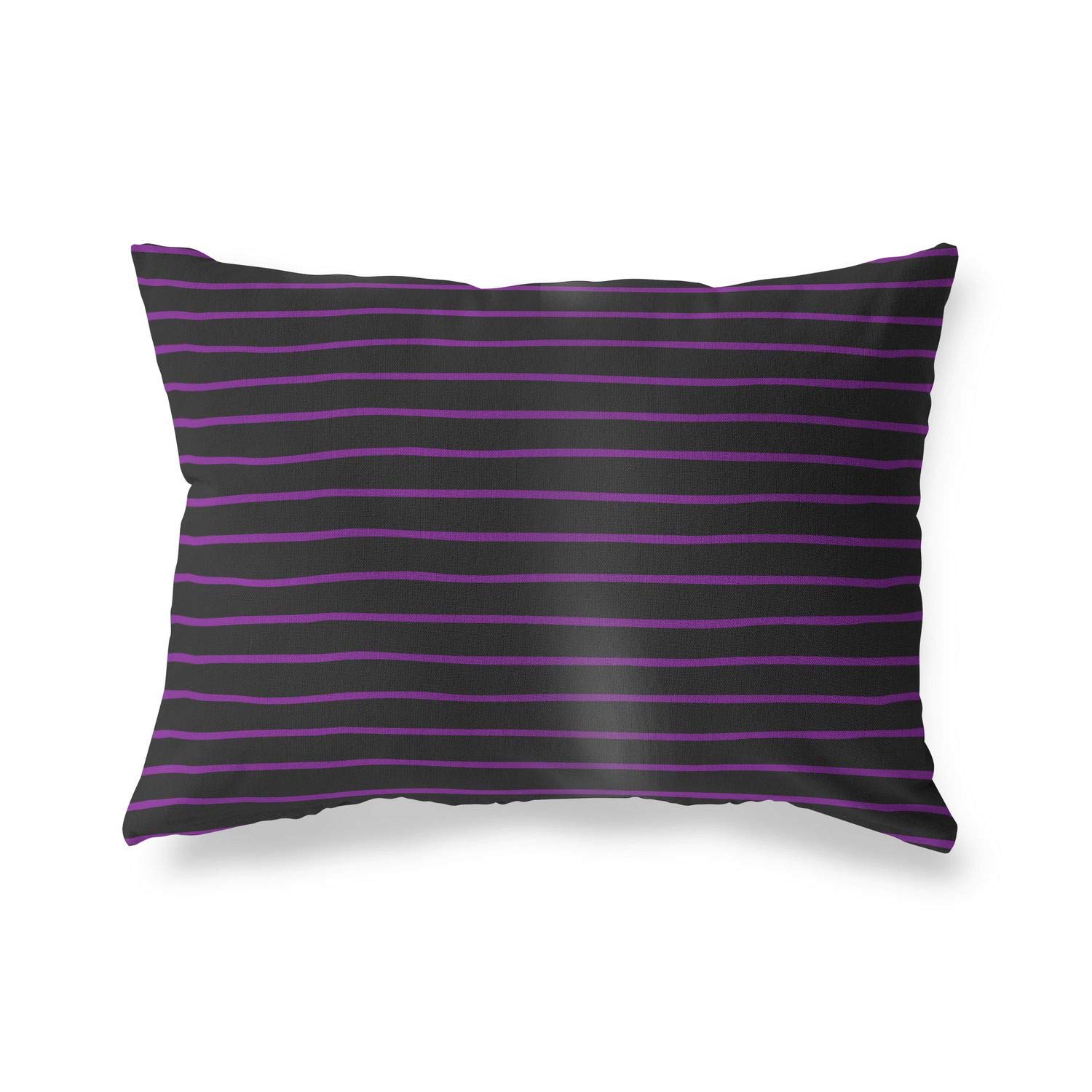 Bonamaison Decorative Cushion Cover Purple & Black, Throw Pillow Covers, Home Decorative Pillowcases for Livingroom, Sofa, Bedroom, Size: 35x50 Cm - Designed and Manufactured in Turkey