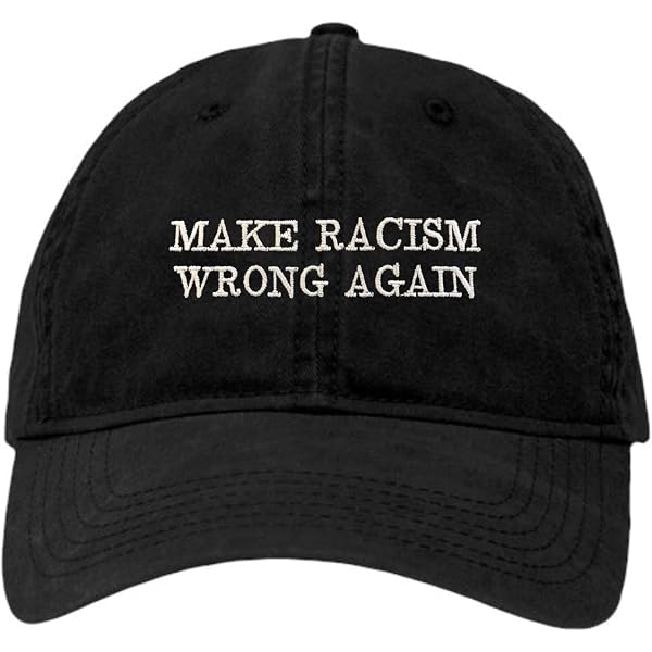 No Racism Embroidered Baseball Cap - Adjustable Cotton Dad Hat, Unisex