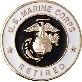 EagleEmblems P12336 P12336 PIN-USMC,Retired (MINI) (5/8'')