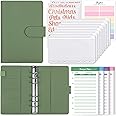 SKYDUE Budget Binder with 8pcs Zipper Envelopes,Money Organizer for Cash with 12pcs Expense Sheets & 24 Rose Gold Sticky Labels