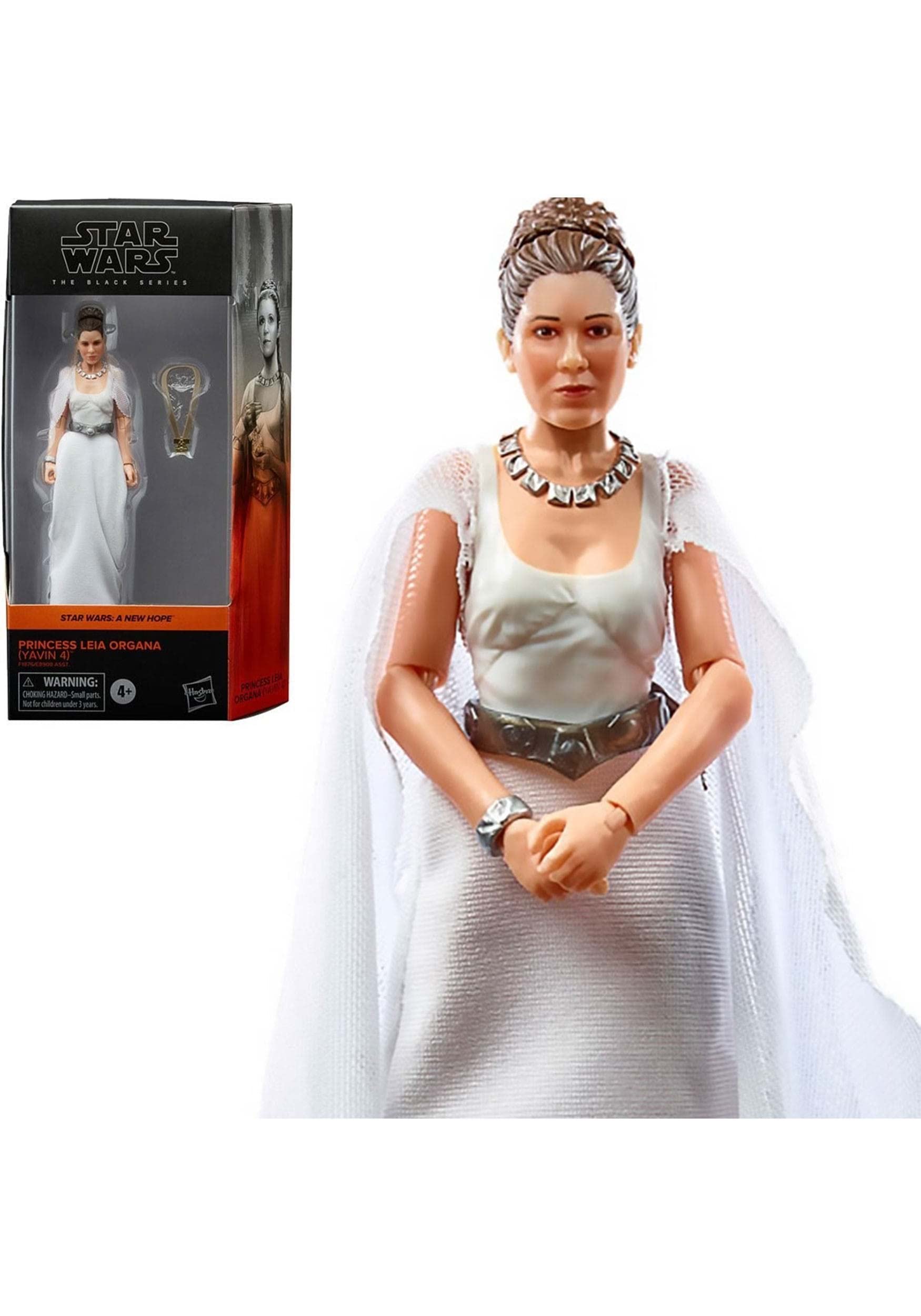 Star Wars Hasbro The Black Series Princess Leia Organa (Yavin 4) Toy 15 cm A New Hope Figure, Ages 4 and Up,Multicolor,F1876