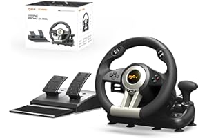 PC Racing Wheel, PXN V3II 180 Degree Universal Usb Car Sim Race Steering Wheel with Pedals for PS3, PS4, Xbox One, Xbox Serie
