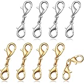YQQYG 8PCS Double Lobster Clasp, Necklace Clasp Replacement Bracelet Safety Clasps for Necklaces and Bracelets to Wear Safely