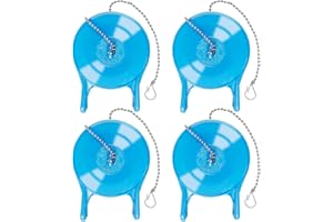MEROUK 4 Pack 3 Inch Toilet Flapper Replacement Compatible with Gerber 99-788, Universal Water-Saving Long Life with Stainless Chain for 3-Inch Flush Valves, Easy Install- Blue