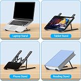 Nayka Adjustable Laptop Stand Portable Folding Ventilated 10-15.6 inch view 6