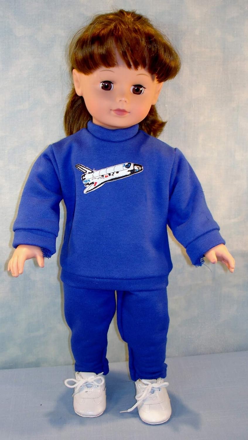 blue sweatsuit