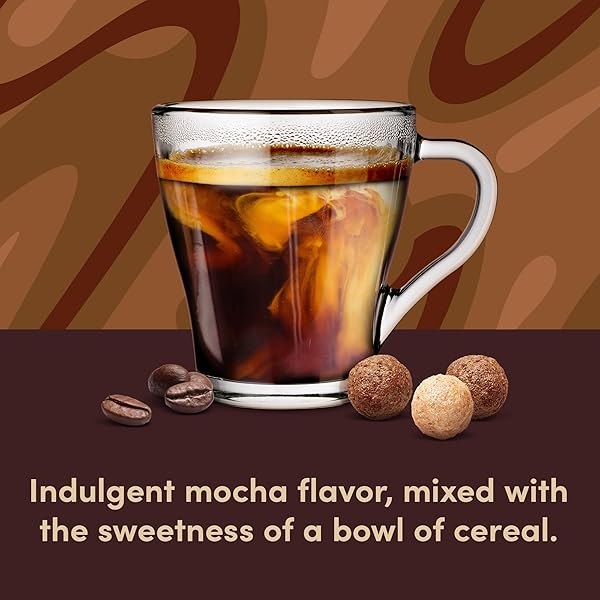 TIM HORTONS MOCHA CEREAL FLAVORED COFFEE, SINGLE-SERVE K-CUP PODS COMPATIBLE WITH KEURIG BREWERS, 12CT K-CUPS