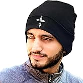 viofre Black Beanie for Men Skull Beanie Knitted Hat Mens Winter Hat Beanies Hats for Men Women
