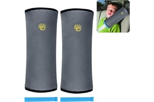 SSAWcasa Seat Belt Pillow for Kids, 2 Pack Seatbelt Pillow Covers for Child Travel, Seat Belt Pillow for Toddler Head Protector, Car Booster Seat Shoulder Pad for Safety Strap, Sleep Headrest Support