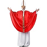 VZQI Pope costume for Men Bishop Costume Pope Hat Adult