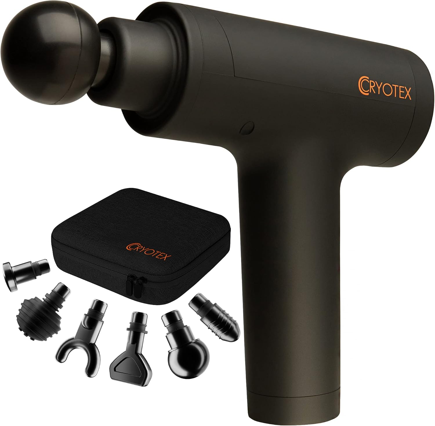 Muscle Massage Gun Deep Tissue Percussion Muscle Massager Gun for Athletes Pain Relief Therapy and Relaxation, Percussive Chiropractor Massager - Six Different Heads for Different Muscle Groups: Health & Personal Care