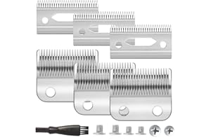 ZZYZSFUS 3 Pack Professional Replacement Clipper Blades,Precision 2 Holes Adjustable Hair Clipper Parts Blade for 5-Star Senior, Magic Clip, Reflections Senior