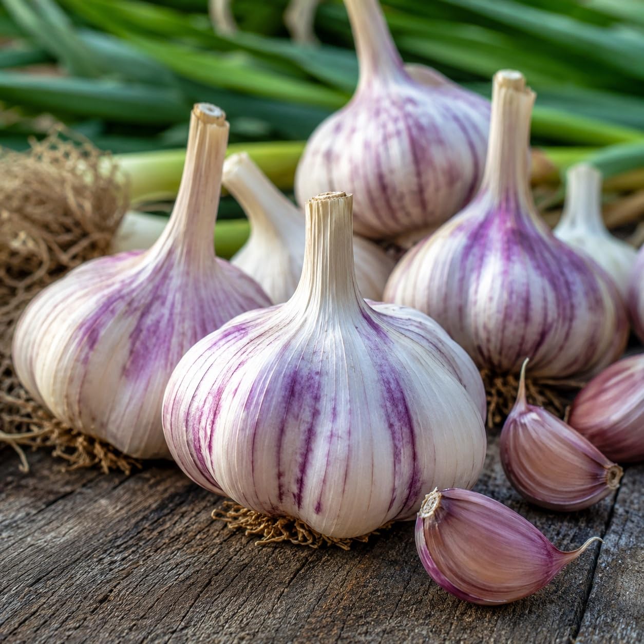 4 Hardneck Garlic Bulbs for Planting, Large Cloves for Home Gardens | Cold hardy garlic | Large flavorful cloves | Fall plant