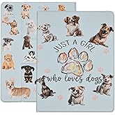 Case for iPad 9th / 8th / 7th Generation (2021/2020/2019) 10.2 Inch, PU Leather Folio Smart Case 360 Rotating Stand TPU Cover with Auto Wake/Sleep, Cute Dog