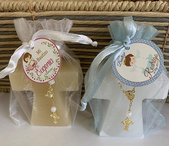 Velita Cruz Recuerdo Bautizo y Comunion 10 piezas: Amazon.com.mx: Handmade